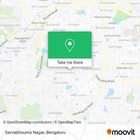 Sarvabhouma Nagar map