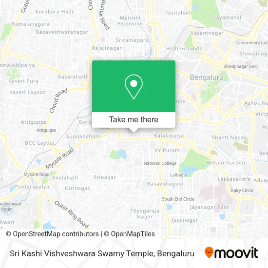 Sri Kashi Vishveshwara Swamy Temple map