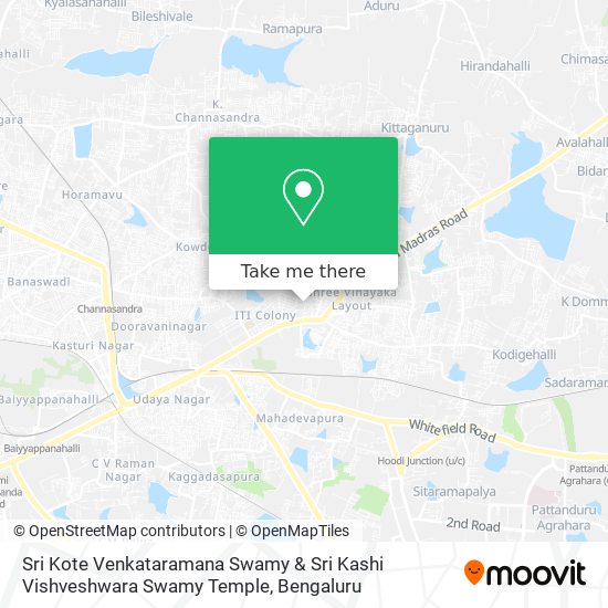 Sri Kote Venkataramana Swamy & Sri Kashi Vishveshwara Swamy Temple map