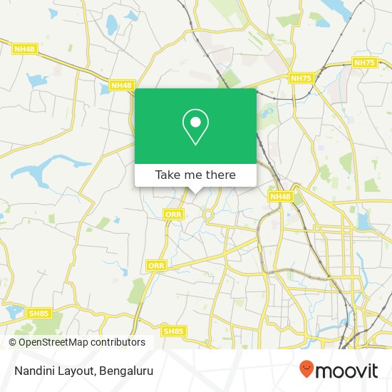 Nandini Layout map