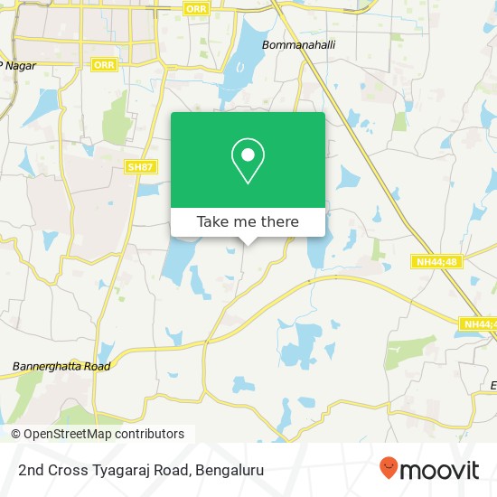 2nd Cross Tyagaraj Road map