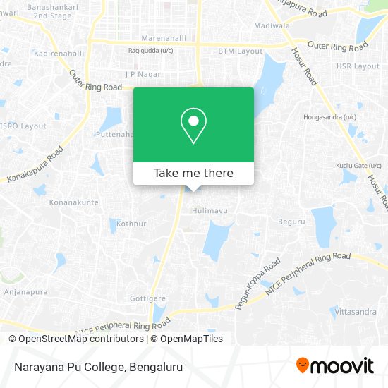 Narayana Pu College map