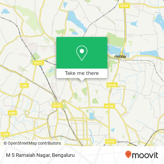 M S Ramaiah Nagar map