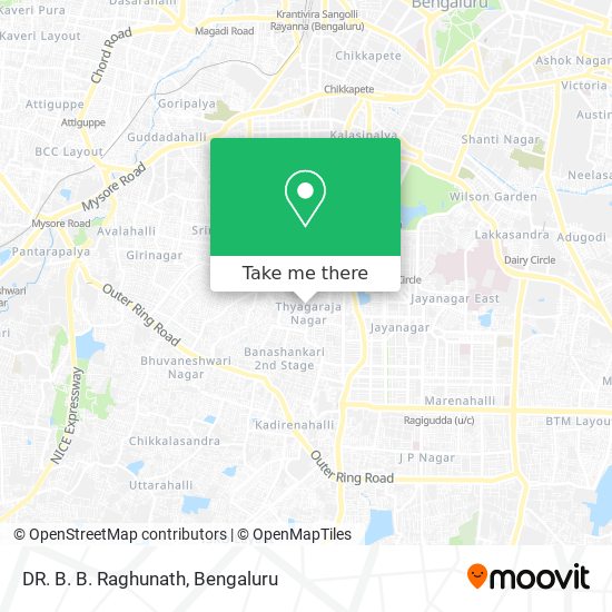 DR. B. B. Raghunath map