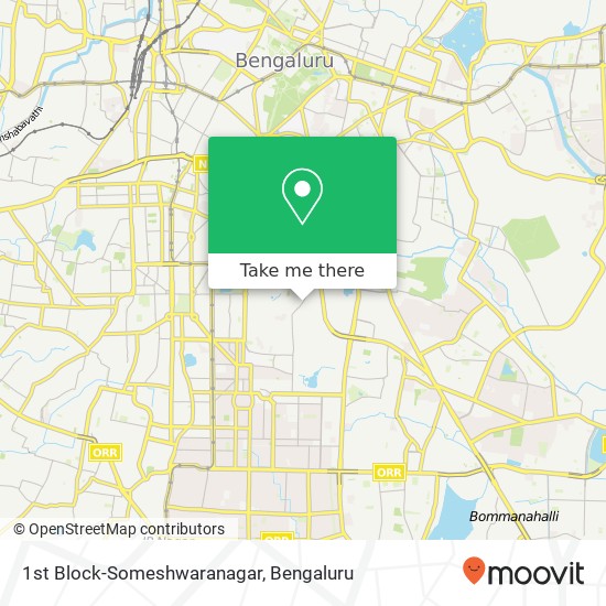 1st Block-Someshwaranagar map
