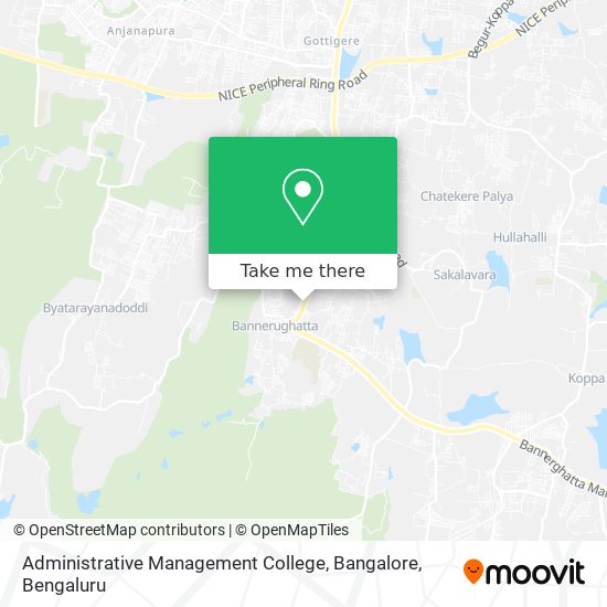 Administrative Management College, Bangalore map