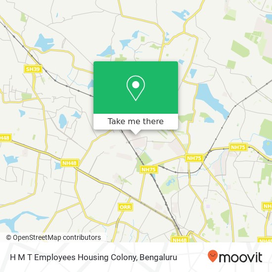 H M T Employees Housing Colony map