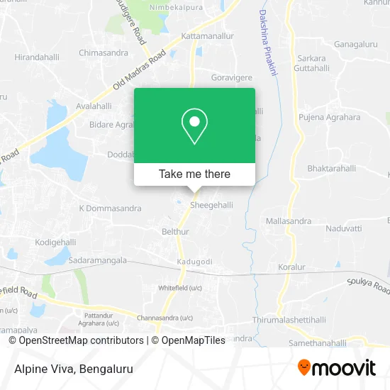 Alpine Viva map