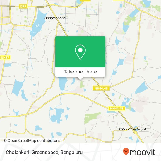 Cholankeril Greenspace map