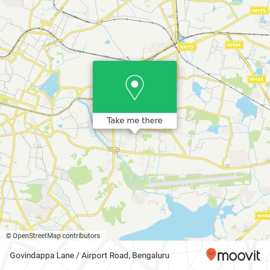 Govindappa Lane / Airport Road map