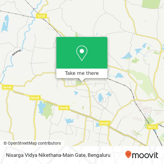 Nisarga Vidya Nikethana-Main Gate map