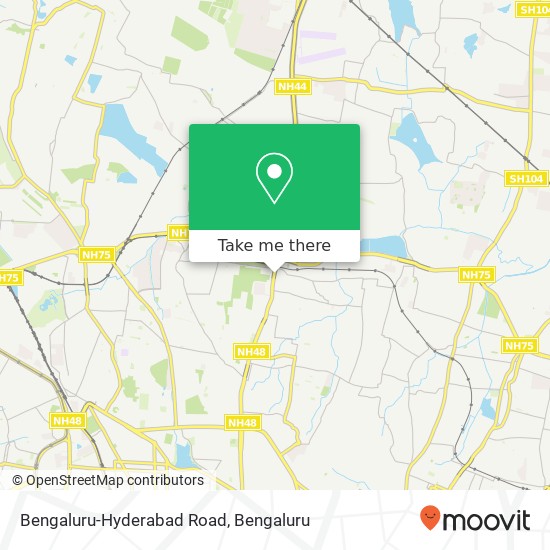 Bengaluru-Hyderabad Road map