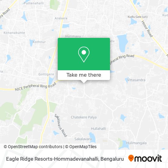 Eagle Ridge Resorts-Hommadevanahalli map
