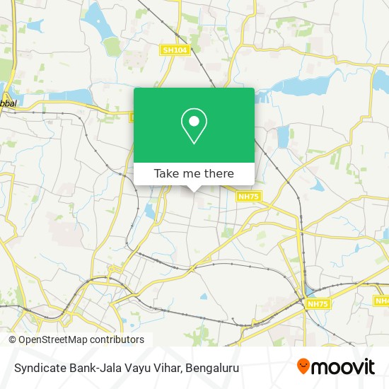 Syndicate Bank-Jala Vayu Vihar map