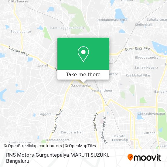RNS Motors-Gurguntepalya-MARUTI SUZUKI map