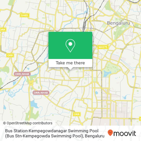 Bus Station-Kempegowdanagar Swimming Pool (Bus Stn-Kempegowda Swimming Pool) map