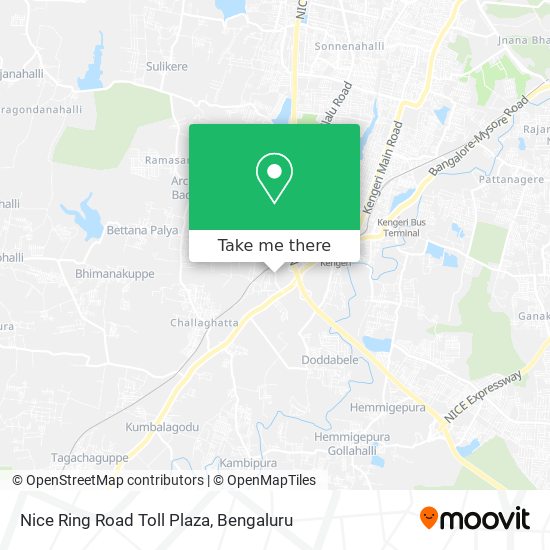 Nice Ring Road Toll Plaza map