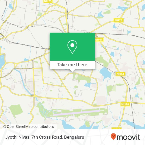 Jyothi Nivas, 7th Cross Road map