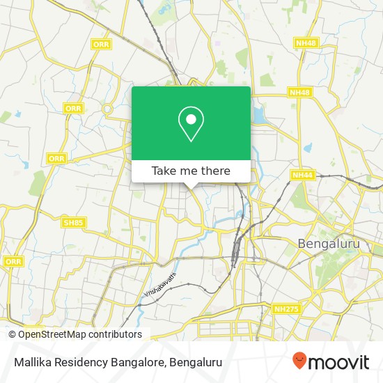 Mallika Residency Bangalore map