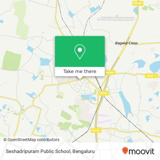Seshadripuram Public School map