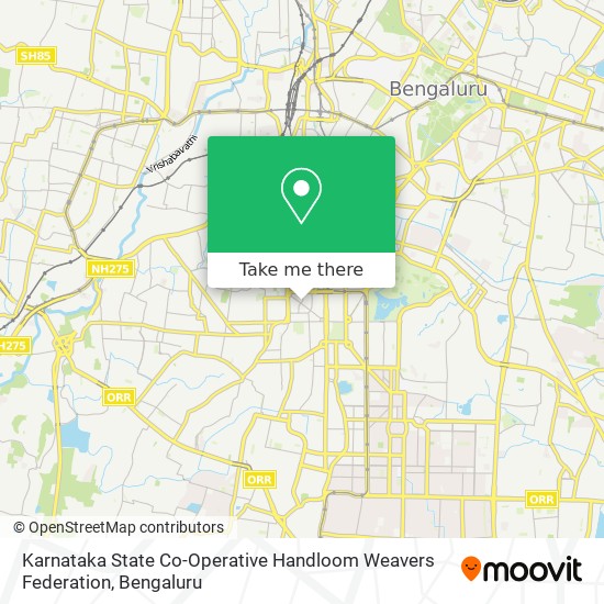 Karnataka State Co-Operative Handloom Weavers Federation map