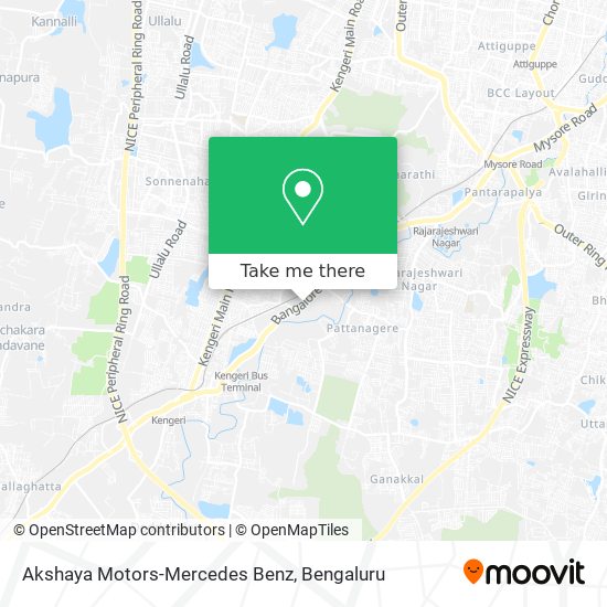 Akshaya Motors-Mercedes Benz map