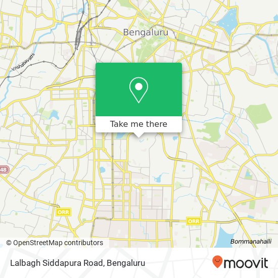 Lalbagh Siddapura Road map