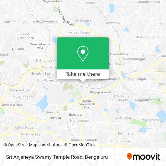 Sri Anjaneya Swamy Temple Road map