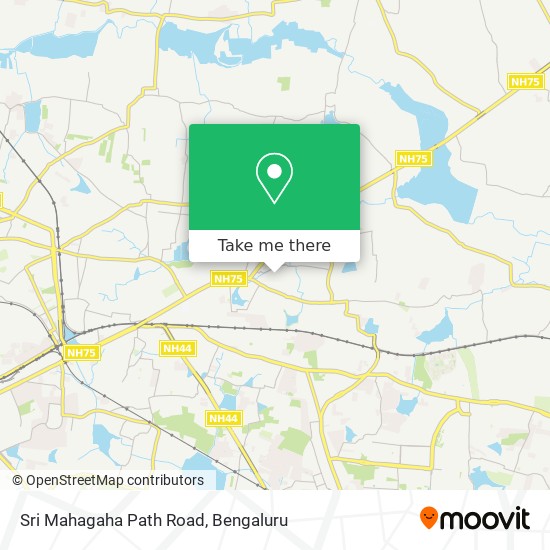 Sri Mahagaha Path Road map