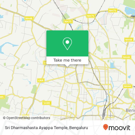 Sri Dharmashasta Ayappa Temple map