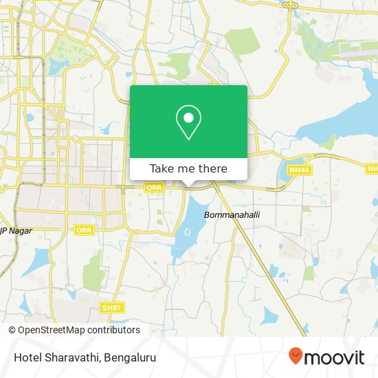 Hotel Sharavathi map