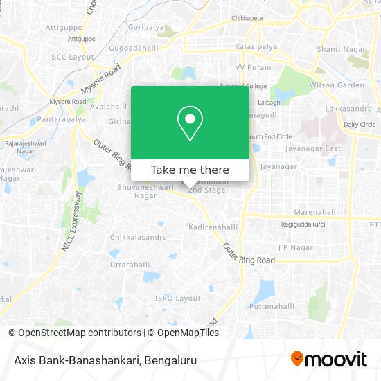 Axis Bank-Banashankari map