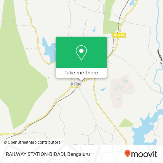 RAILWAY STATION-BIDADI map