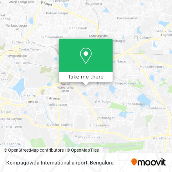 Kempagowda International airport map