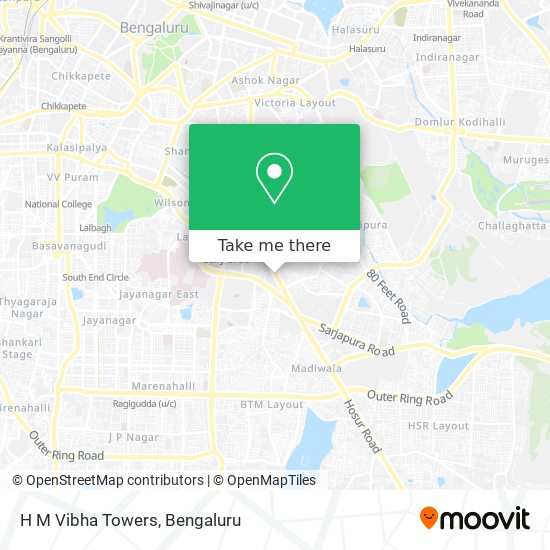 H M Vibha Towers map