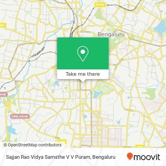 Sajjan Rao Vidya Samsthe V V Puram map