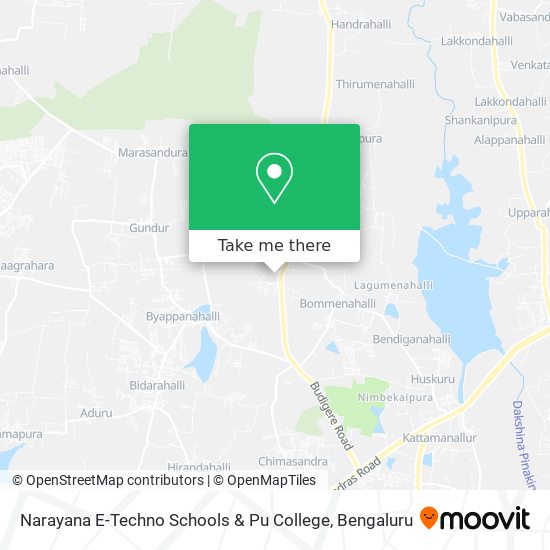 Narayana E-Techno Schools & Pu College map