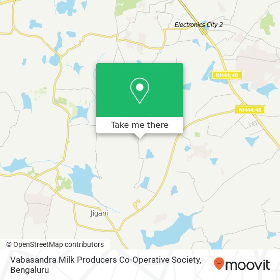 Vabasandra Milk Producers Co-Operative Society map