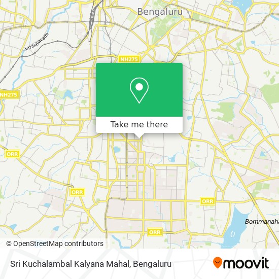 Sri Kuchalambal Kalyana Mahal map