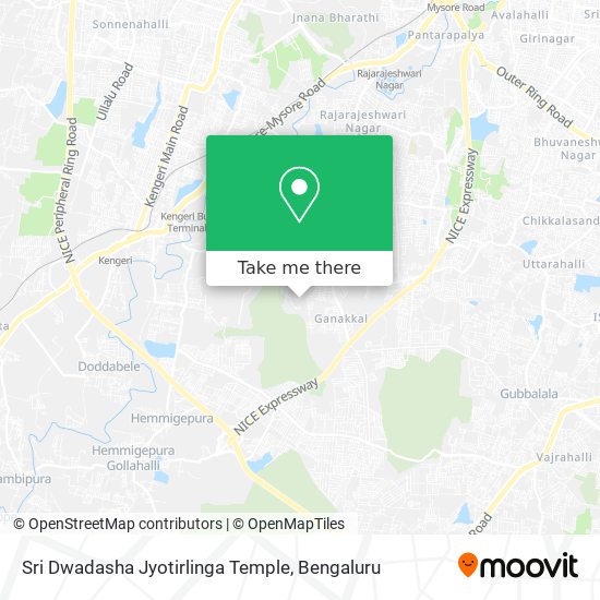 Sri Dwadasha Jyotirlinga Temple map