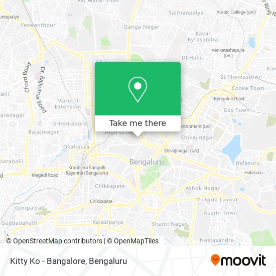 Kitty Ko - Bangalore map