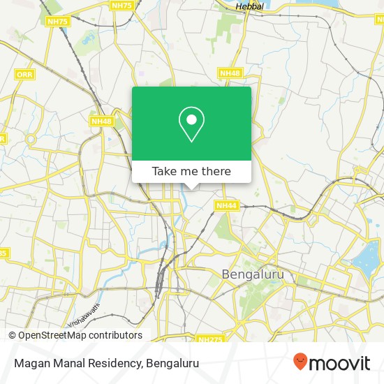 Magan Manal Residency map