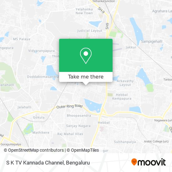 S K TV Kannada Channel map