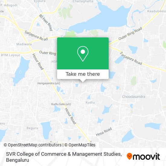 SVR College of Commerce & Management Studies map