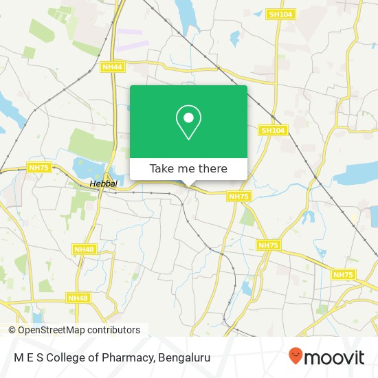 M E S College of Pharmacy map