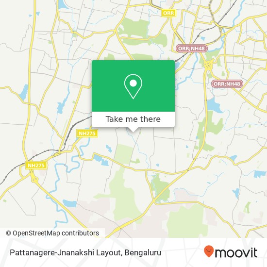 Pattanagere-Jnanakshi Layout map