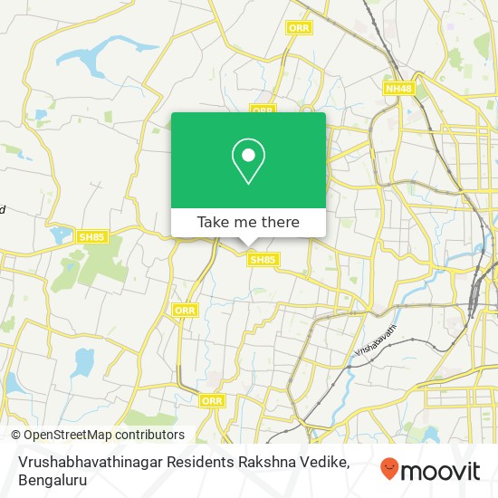 Vrushabhavathinagar Residents Rakshna Vedike map