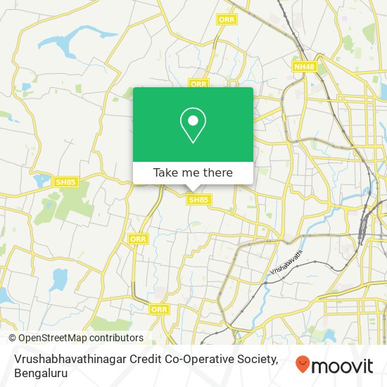 Vrushabhavathinagar Credit Co-Operative Society map