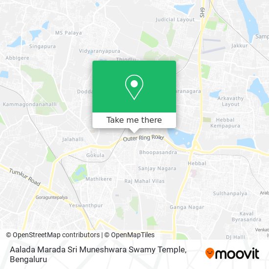 Aalada Marada Sri Muneshwara Swamy Temple map