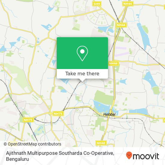 Ajithnath Multipurpose Southarda Co-Operative map